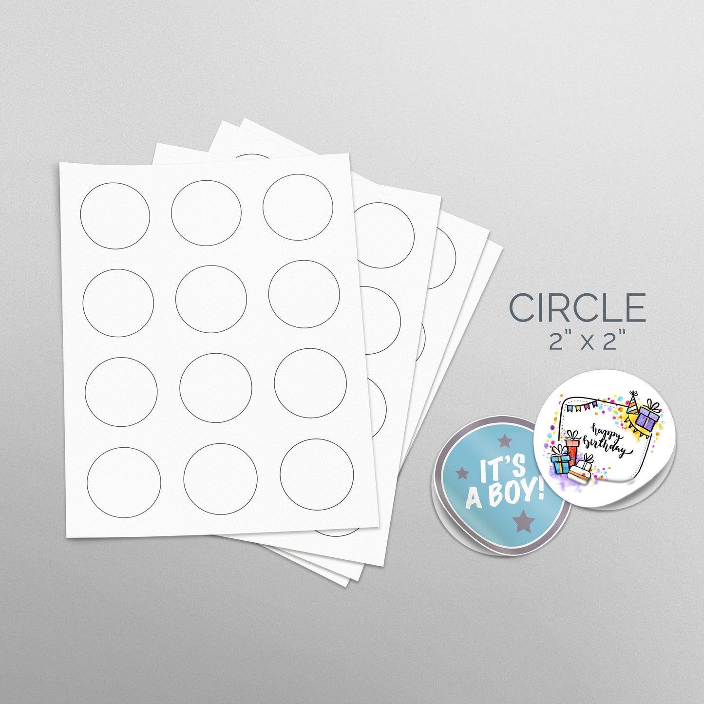2x2 circle Die Cut Stickers printing service at Pompano Printing