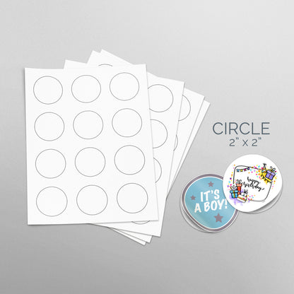 2x2 circle Die Cut Stickers printing service at Pompano Printing